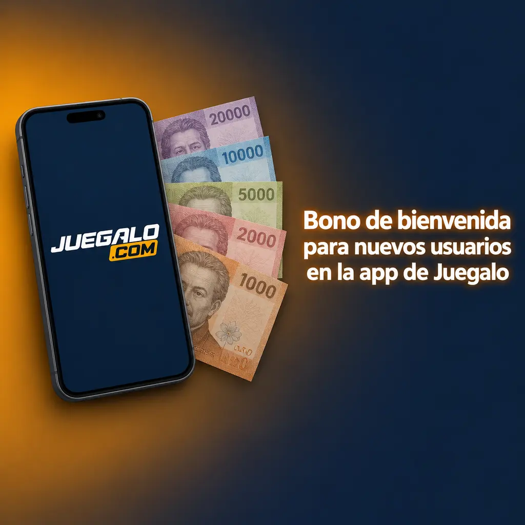 Bono de bienvenida para nuevos usuarios en la app de Juegalo